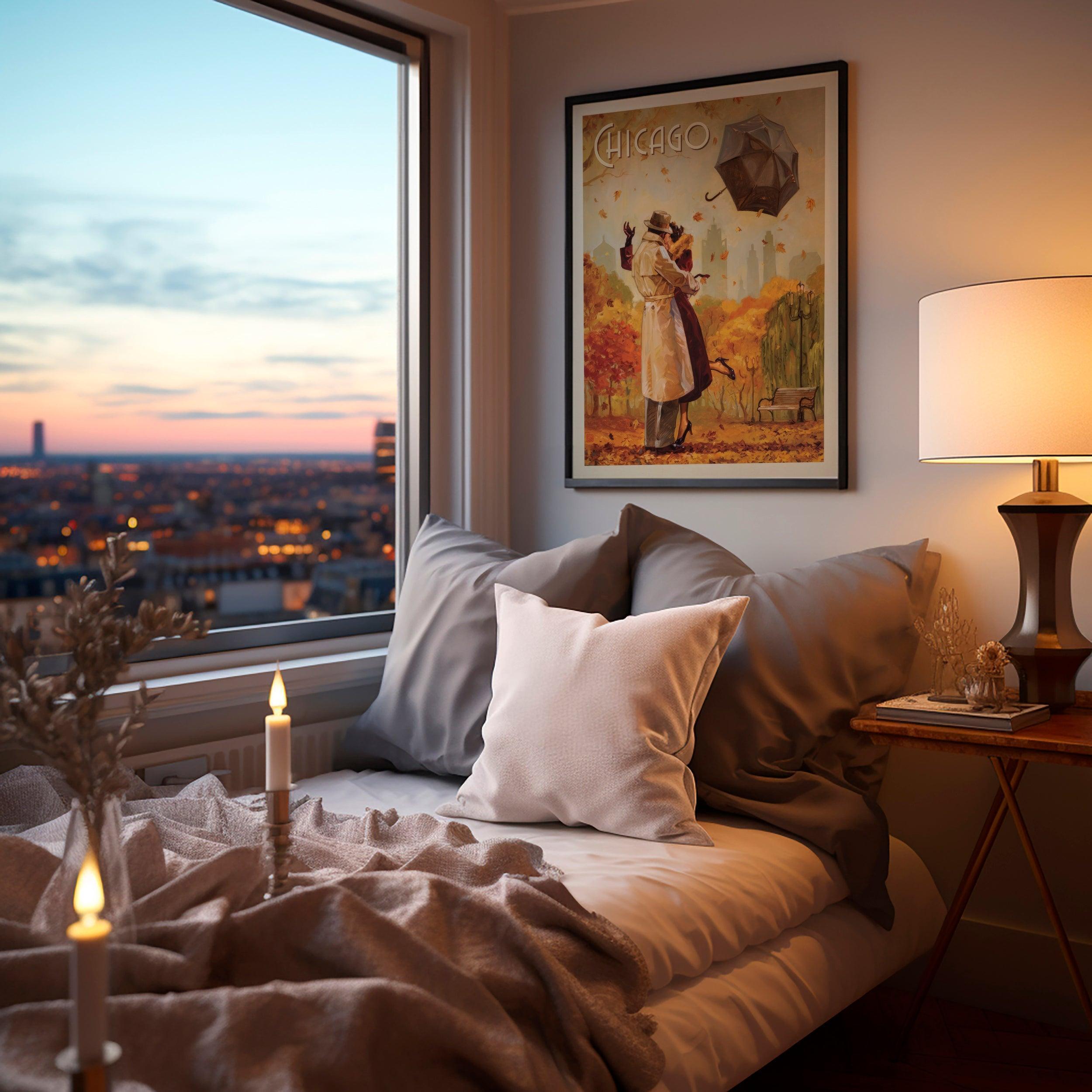 Chicago Romantic Escape – Vintage Wall Art Masterpiece | Download Istantaneo