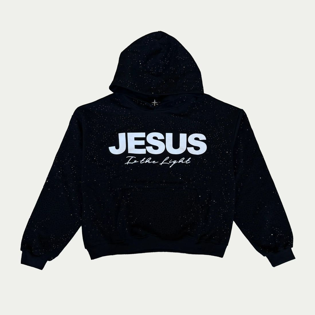 "Jesus is the light" Rhinestone Hoodie - DreamBrothers