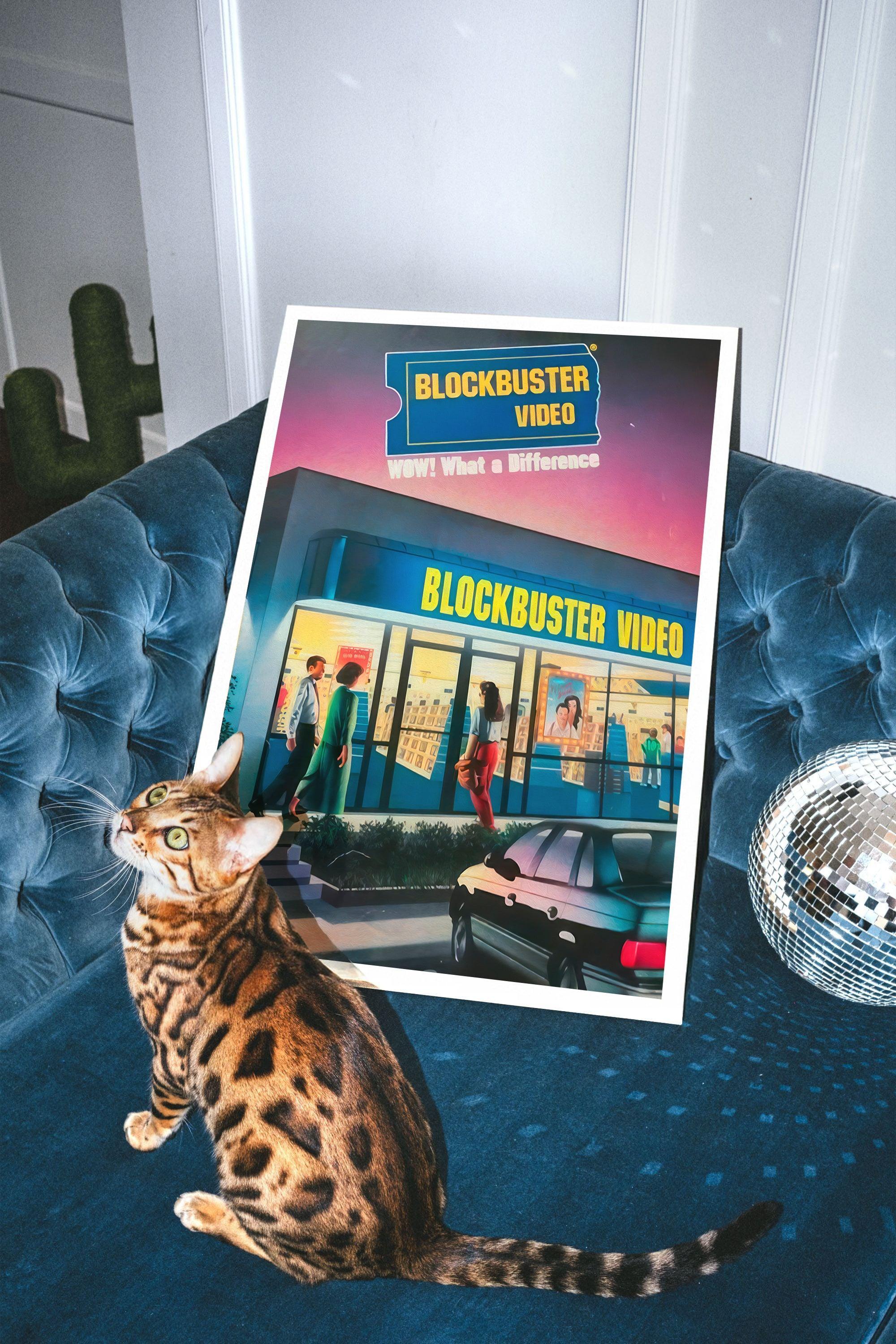 Blockbuster Video Retro Ad | Framed Poster - DreamBrothers