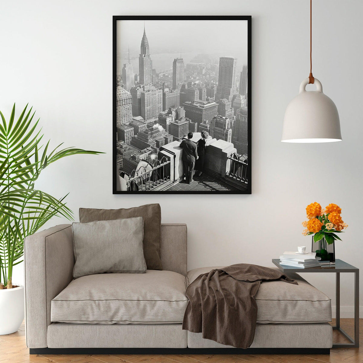 Chrysler Building Print, New York City Vintage Poster, Aesthetic Vintage Poster, Black And White Printable Photo, B&W, Travel Couple Gift - DreamBrothers