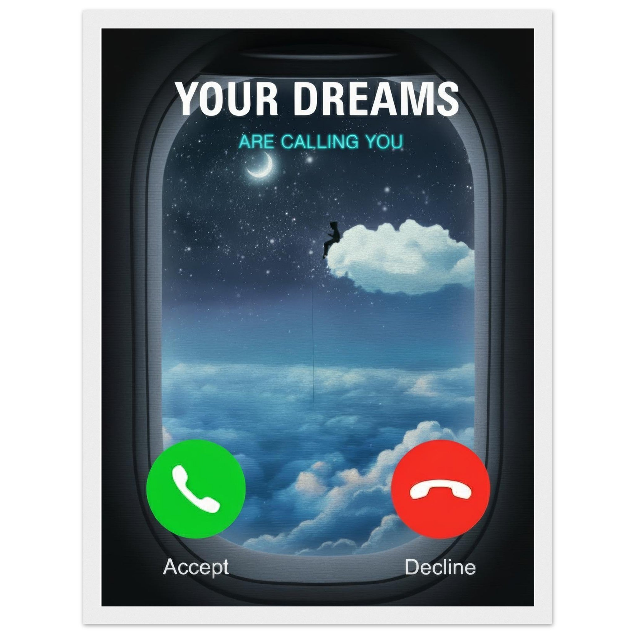 Your Dreams Are Calling You | Framed Poster - DreamBrothers