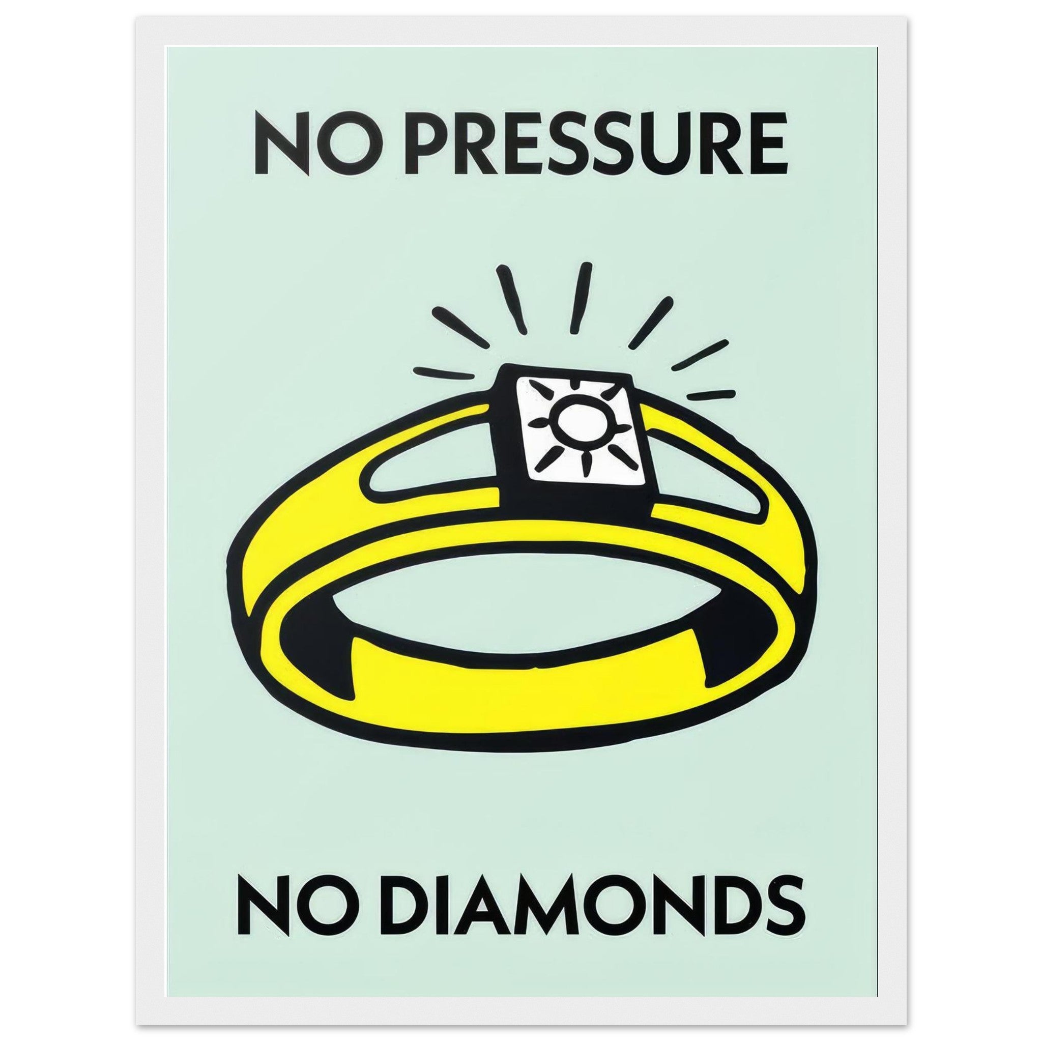 No pressure no diamonds | Framed Poster - DreamBrothers