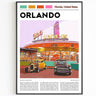 Orlando Printable Poster, Florida Theme Park Gift