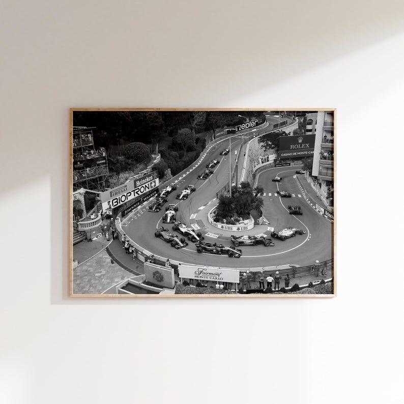 F1 Monaco Grand Prix Vintage Photo | Poster