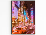 New York City Night, Neon Light Art, Trendy Fashion Poster, Bright Lights, NYC Movie, Aesthetic NY, Oil Painting Decoration, USA Travel Gift
