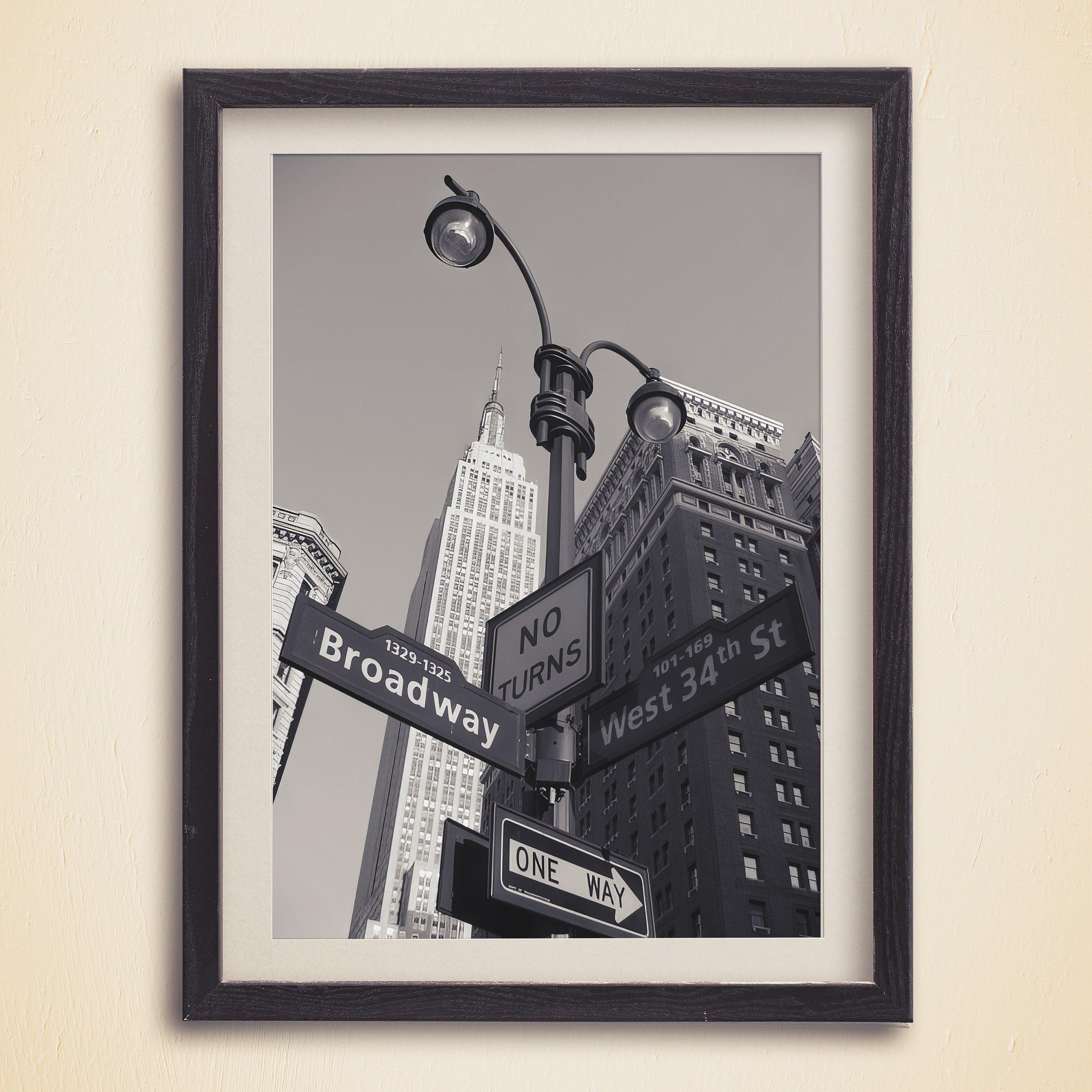 New York City Set of 3, Aesthetic Vintage Posters, Black And White Gallery Set, USA Travel Gift