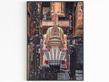 Chrysler Building Print, New York Streets, View From Above, NYC Cityscape Poster, Manhattan Gift, Home Decoration For Traveller
