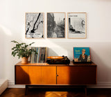 New York Posters, Set of 3 Prints, Aesthetic Vintage Photo, Black And White Photo Gallery, USA Travel Gift, Vintage Gallery Set