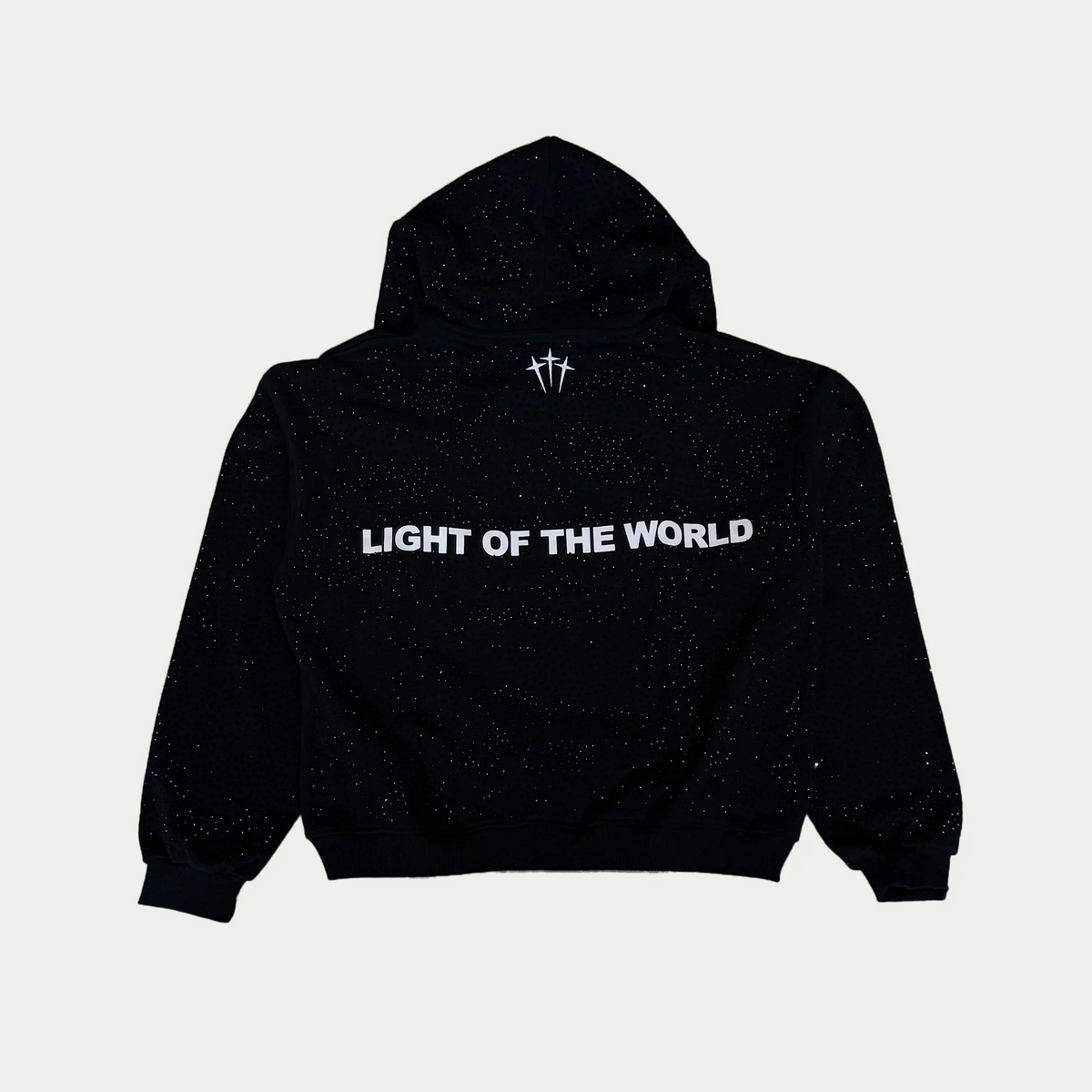 "Jesus is the light" Rhinestone Hoodie - DreamBrothers