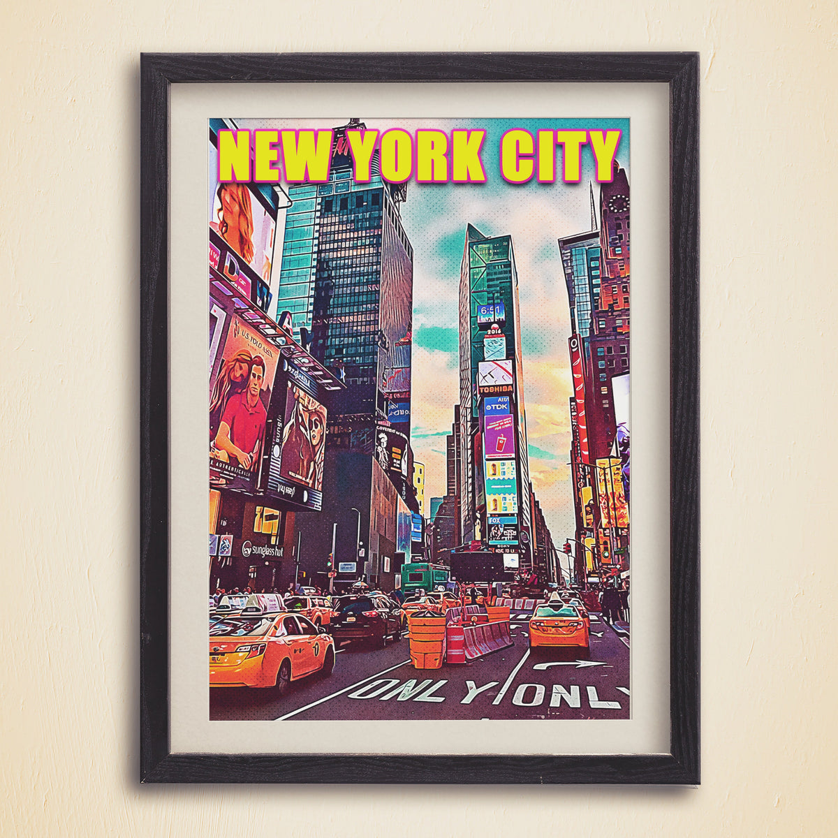 Times Square Pop Art Poster - DreamBrothers