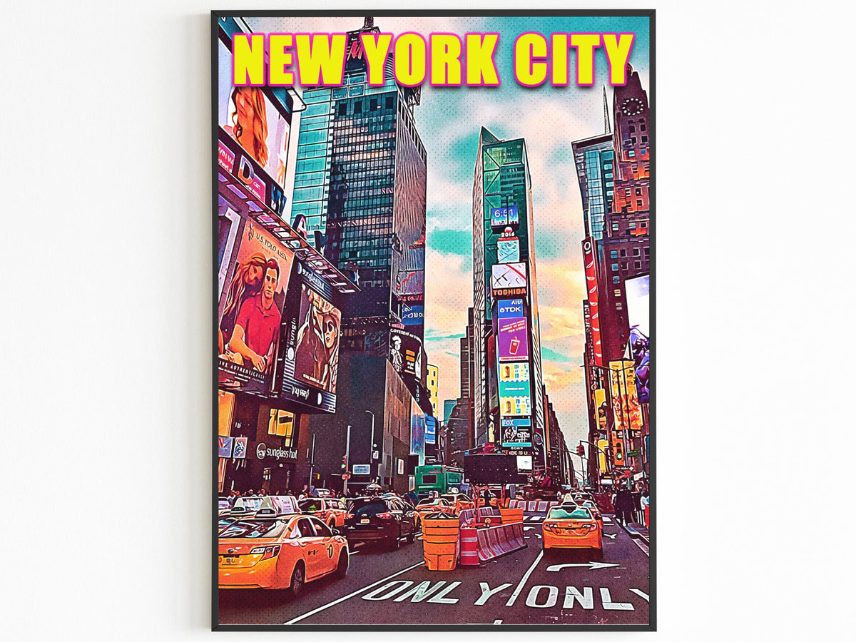 Times Square Pop Art Poster - DreamBrothers