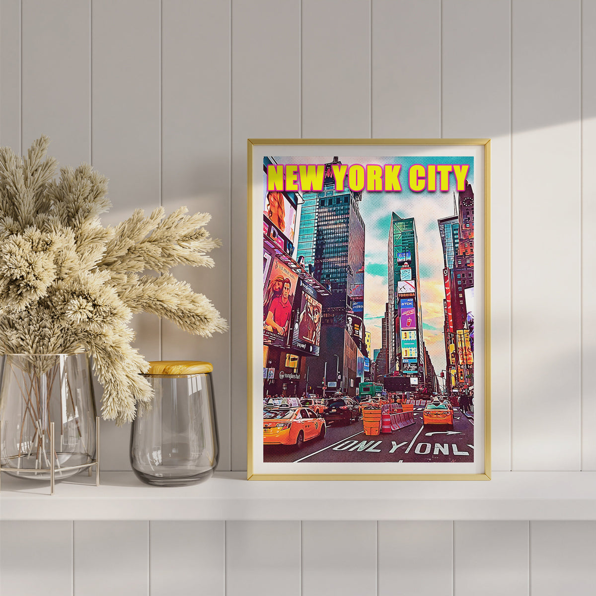 Times Square Pop Art Poster - DreamBrothers